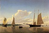 Stowing Sails off Fairhaven by William Bradford